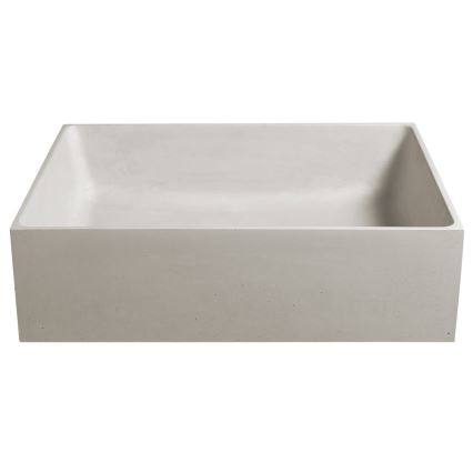 Sapho - Vask til bordplade FORMIGO 47,5 x 36,5 cm beton/mat sandfarvet