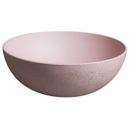 Sapho - Vask til bordplade FORMIGO Ø 39 cm beton/rosa