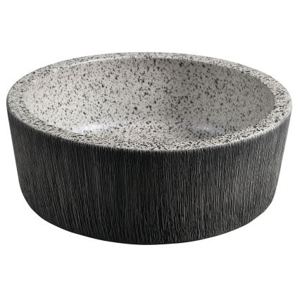 Sapho - Vask til bordplade PRIORI Ø 41 cm hvid/grå