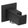 Sapho - Vinklet fast bruseholder med outlet/mat sort