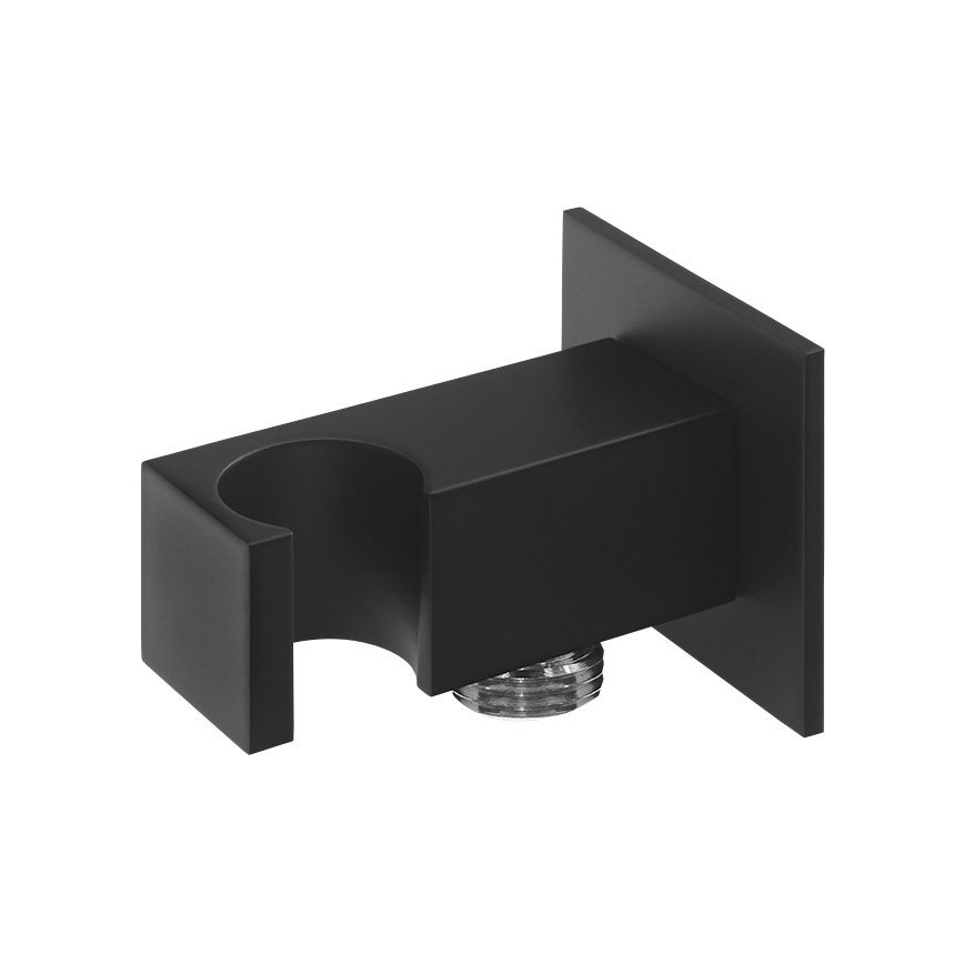 Sapho - Vinklet fast bruseholder med outlet/mat sort