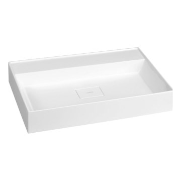 Sapho - Væghængt håndvask GODIVA 68 x 44 cm marmor/hvid