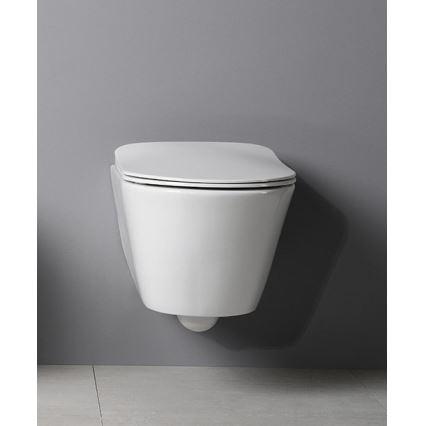 Sapho - Vægmonteret toilet AVVA, keramik/hvid