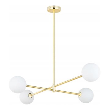 SARIUS loftlampe på stang 4xG9/6W/230V, guld
