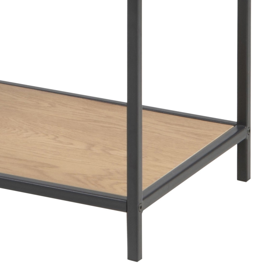 SARON reol i egetræ/sort