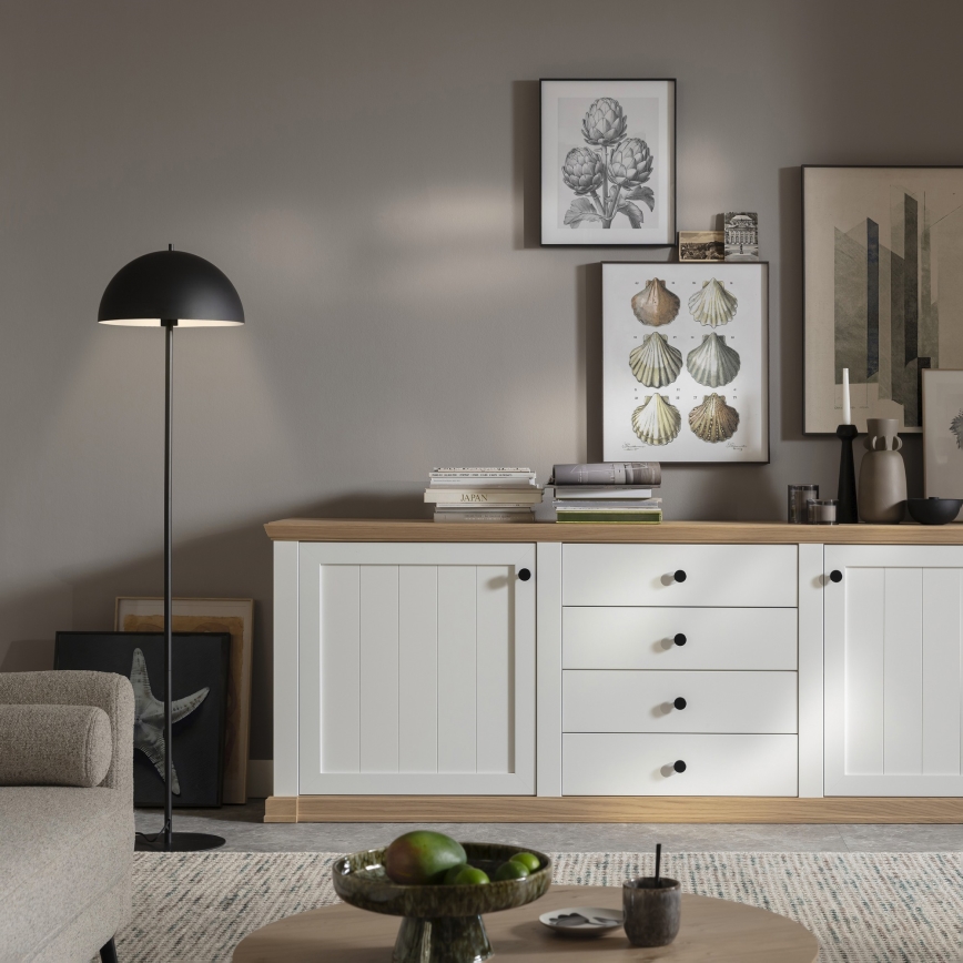 Schöner Wohnen 11727-18 - Gulvlampe ALI 1xE27/25W/230V sort