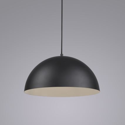Schöner Wohnen 11728-18 - Pendel med kabel ALI 1xE27/25W/230V Ø 38 cm sort