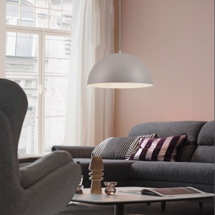 Schöner Wohnen 11728-39 - ALI kabelpendel, 1xE27/25W/230V, Ø 38 cm, grå