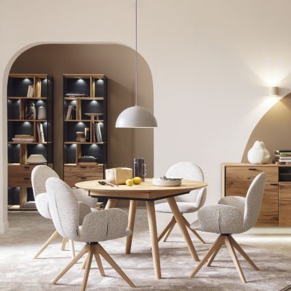 Schöner Wohnen 11728-39 - ALI kabelpendel, 1xE27/25W/230V, Ø 38 cm, grå