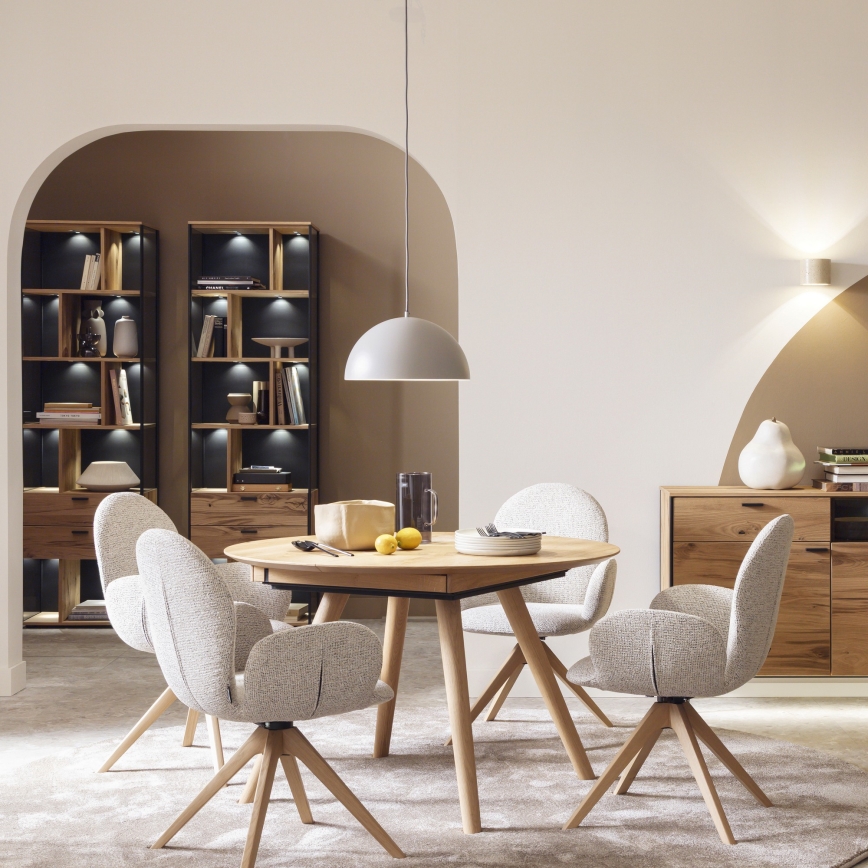 Schöner Wohnen 11728-39 - ALI kabelpendel, 1xE27/25W/230V, Ø 38 cm, grå