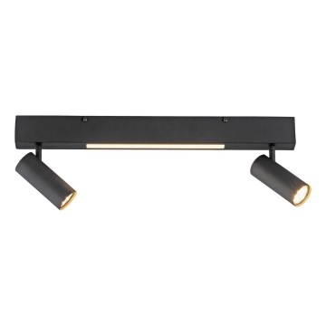 Schöner Wohnen 11793-18 - LED-spot DANTE 2xGU10/10W/230V + LED/7,2W sort