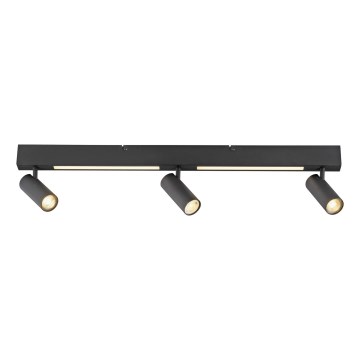 Schöner Wohnen 11794-18 - LED-spotarmatur DANTE 3xGU10/10W/230V + LED/14,4W sort