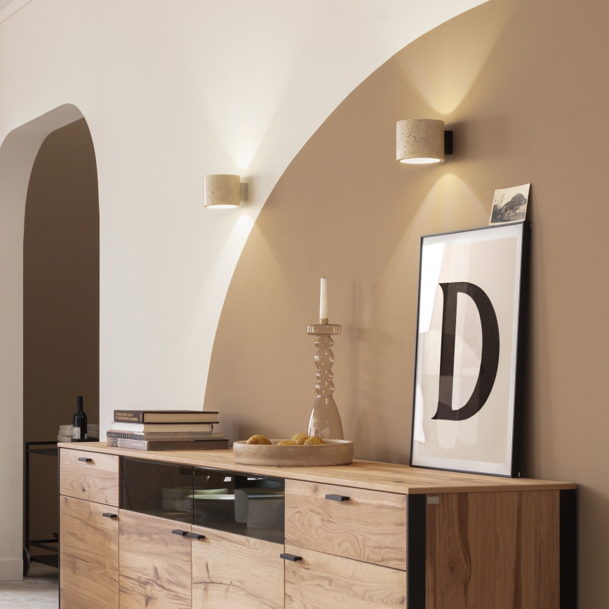 Schöner Wohnen 12542-42 - Væglampe TRAVENTA 1xG9/10W/230V beton