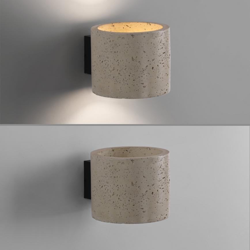 Schöner Wohnen 12542-42 - Væglampe TRAVENTA 1xG9/10W/230V beton