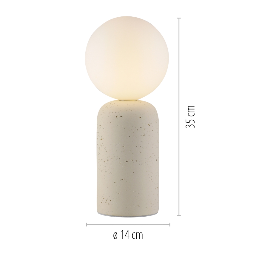 Schöner Wohnen 12543-42 - Bordlampe TRAVENTA 1xG9/10W/230V beton