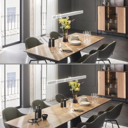 Schöner Wohnen 12577-16 - LED dæmpbar pendel på wire ADRIANA ROUND 2xLED/24W/230V 2700/3000/3500/4000/5000K hvid