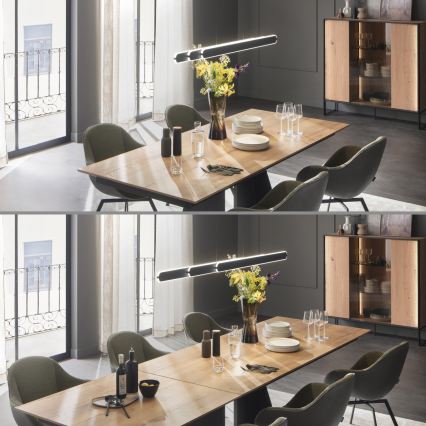 Schöner Wohnen 12577-18 - Dæmpbar LED-pendel på kabel ADRIANA ROUND 2xLED/24W/230V 2700/3000/3500/4000/5000K sort