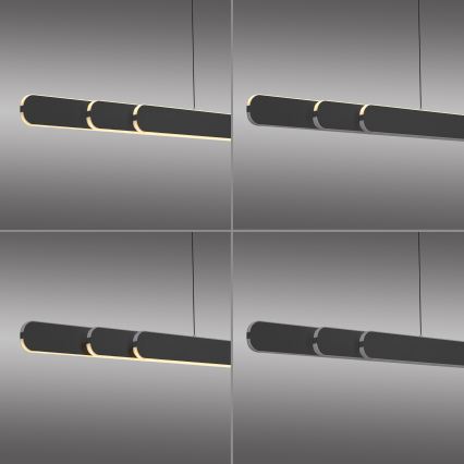 Schöner Wohnen 12577-18 - Dæmpbar LED-pendel på kabel ADRIANA ROUND 2xLED/24W/230V 2700/3000/3500/4000/5000K sort