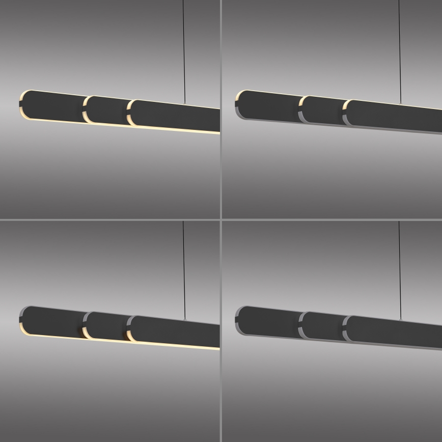 Schöner Wohnen 12577-18 - Dæmpbar LED-pendel på kabel ADRIANA ROUND 2xLED/24W/230V 2700/3000/3500/4000/5000K sort