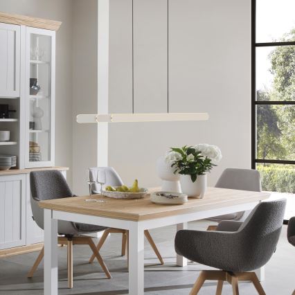 Schöner Wohnen 12577-39 - ADRIANA ROUND dæmpbar LED-pendel på kabel 2xLED/24W/230V 2700/3000/3500/4000/5000K grå