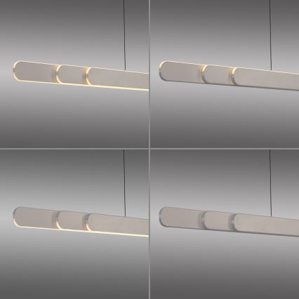 Schöner Wohnen 12577-39 - ADRIANA ROUND dæmpbar LED-pendel på kabel 2xLED/24W/230V 2700/3000/3500/4000/5000K grå