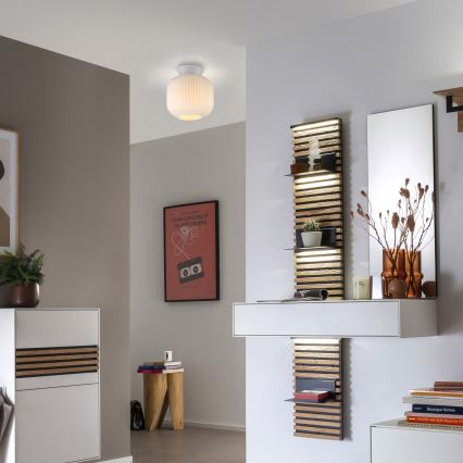 Schöner Wohnen 13574-16 - NAMI loftlampe 1xE27/25W/230V Ø 20 cm, hvid