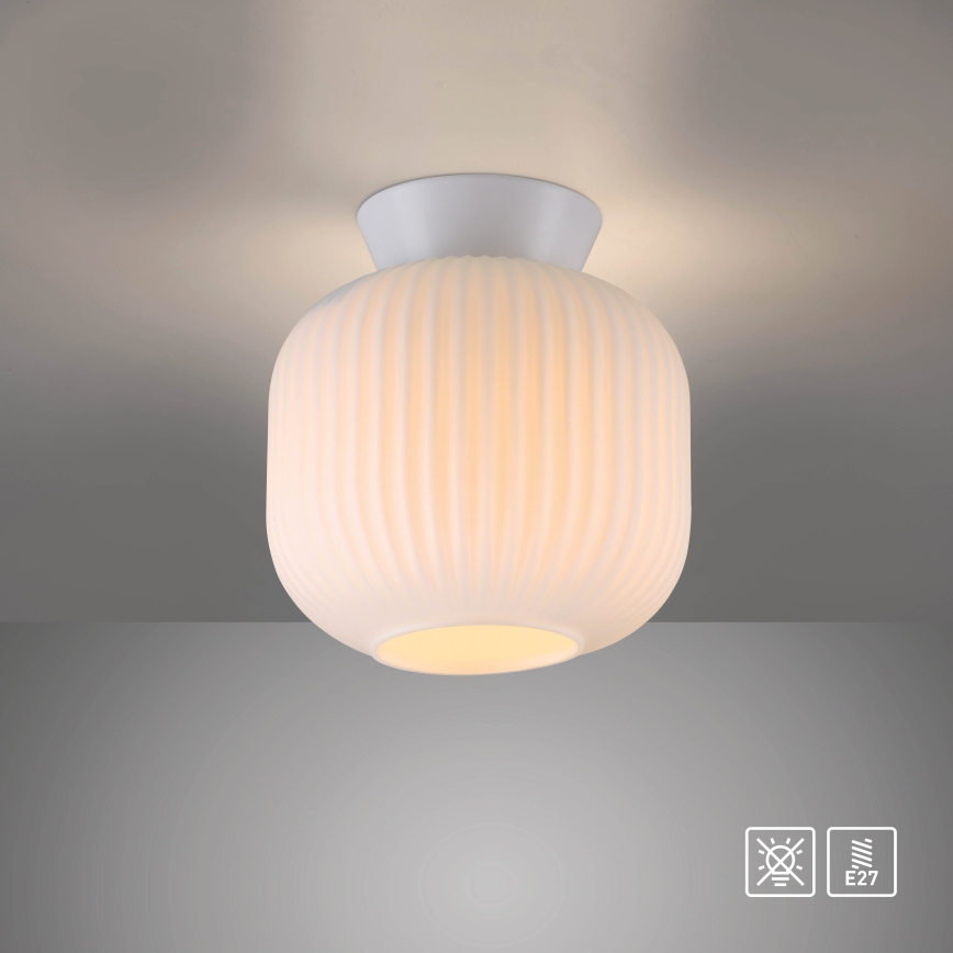Schöner Wohnen 13574-16 - NAMI loftlampe 1xE27/25W/230V Ø 20 cm, hvid