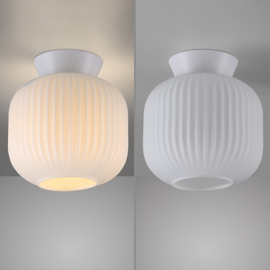 Schöner Wohnen 13574-16 - NAMI loftlampe 1xE27/25W/230V Ø 20 cm, hvid