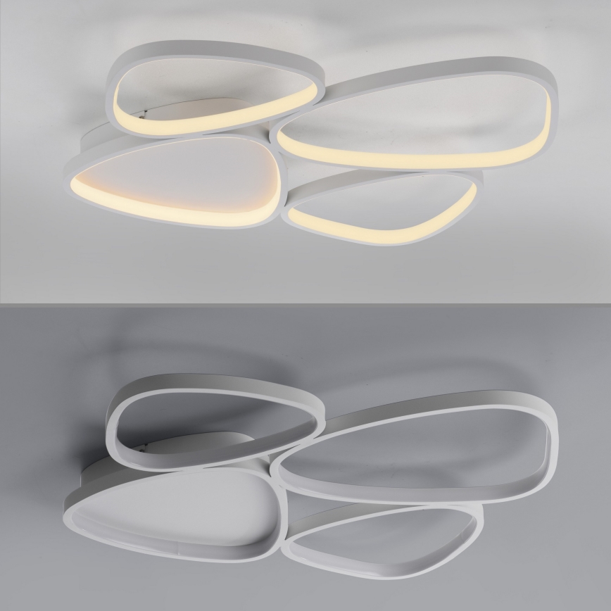 Schöner Wohnen 14038-16 - Dæmpbar LED-loftlampe PEBBLES LED/35,5W/230V hvid