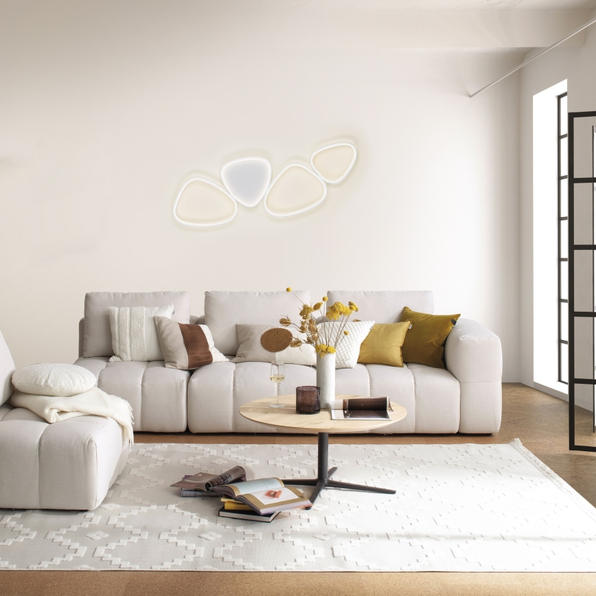 Schöner Wohnen 14039-16 - LED-dæmpbar loftlampe PEBBLES LED/35,5W/230V hvid