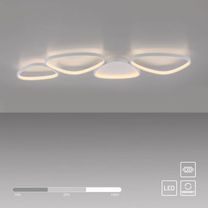 Schöner Wohnen 14039-16 - LED-dæmpbar loftlampe PEBBLES LED/35,5W/230V hvid