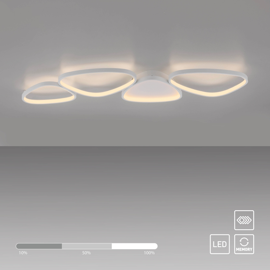 Schöner Wohnen 14039-16 - LED-dæmpbar loftlampe PEBBLES LED/35,5W/230V hvid