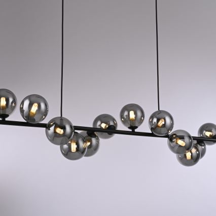 Schöner Wohnen 14504-18 - LED-lysekrone med wire DUBAI 13xG9/3W/230V sort/røget