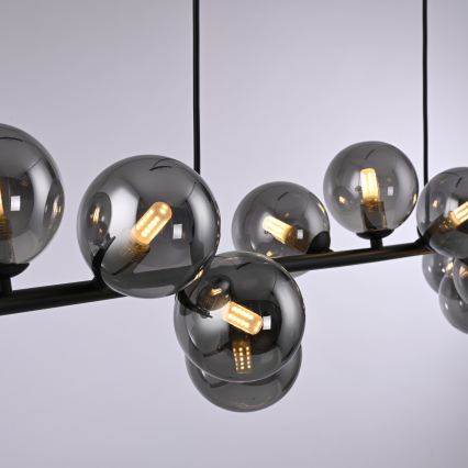 Schöner Wohnen 14504-18 - LED-lysekrone med wire DUBAI 13xG9/3W/230V sort/røget