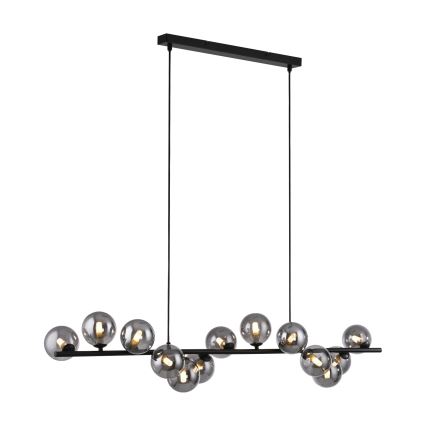 Schöner Wohnen 14504-18 - LED-pendel med wireophæng DUBAI 13xG9/3W/230V 118 m sort/røget