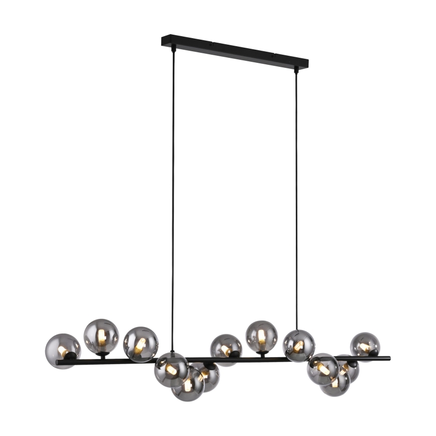 Schöner Wohnen 14504-18 - LED-pendel med wireophæng DUBAI 13xG9/3W/230V 118 m sort/røget
