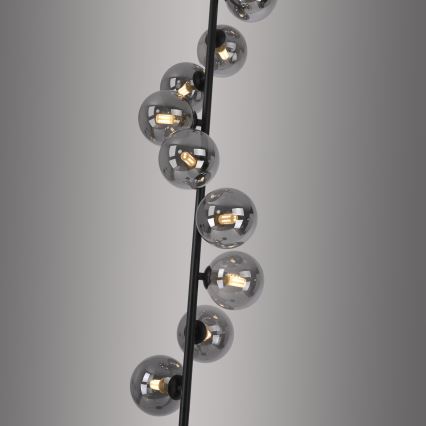 Schöner Wohnen 14506-18 - LED-gulvlampe DUBAI 9xG9/3W/230V sort/røget