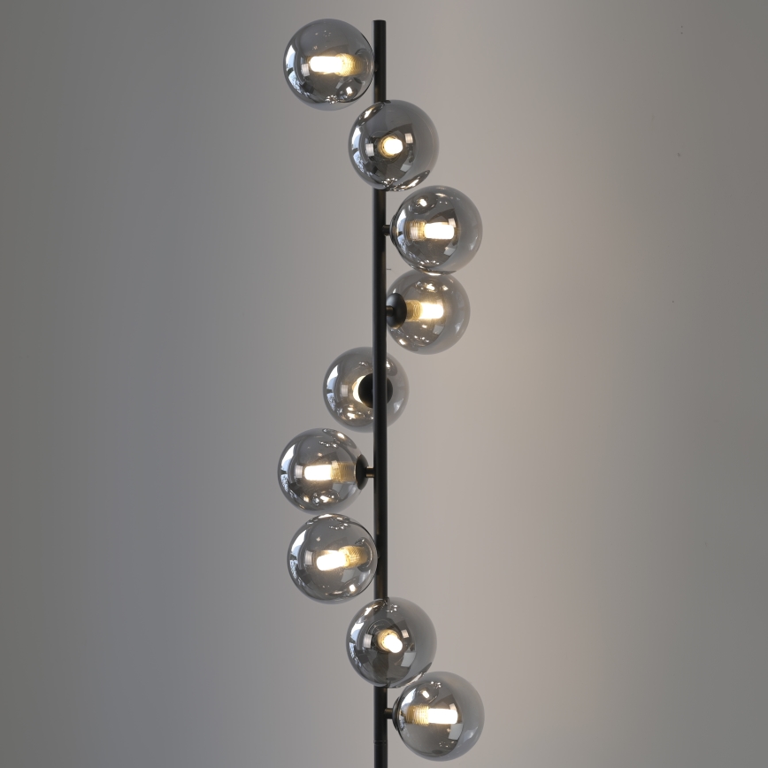 Schöner Wohnen 14506-18 - LED-gulvlampe DUBAI 9xG9/3W/230V sort/røget