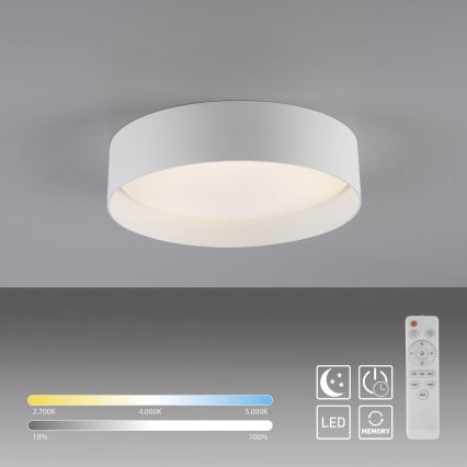 Schöner Wohnen 14593-16 - LED dæmpbar loftlampe TAVOLI LED/10W/230V 2700-6500K Ø 28,5 cm hvid + fjernbetjening
