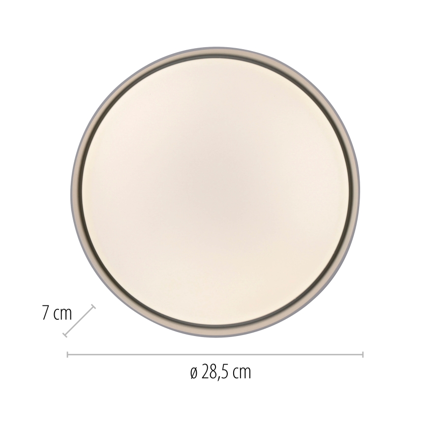 Schöner Wohnen 14593-16 - LED dæmpbar loftlampe TAVOLI LED/10W/230V 2700-6500K Ø 28,5 cm hvid + fjernbetjening