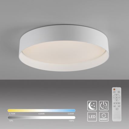 Schöner Wohnen 14594-16 - LED-dæmpbar loftlampe TAVOLI LED/20W/230V 2700-6500K Ø 39 cm hvid + fjernbetjening