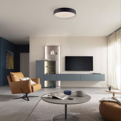 Schöner Wohnen 14594-18 - Dæmpbar LED-loftlampe TAVOLI LED/20W/230V 2700-6500K Ø 39 cm sort + fjernbetjening