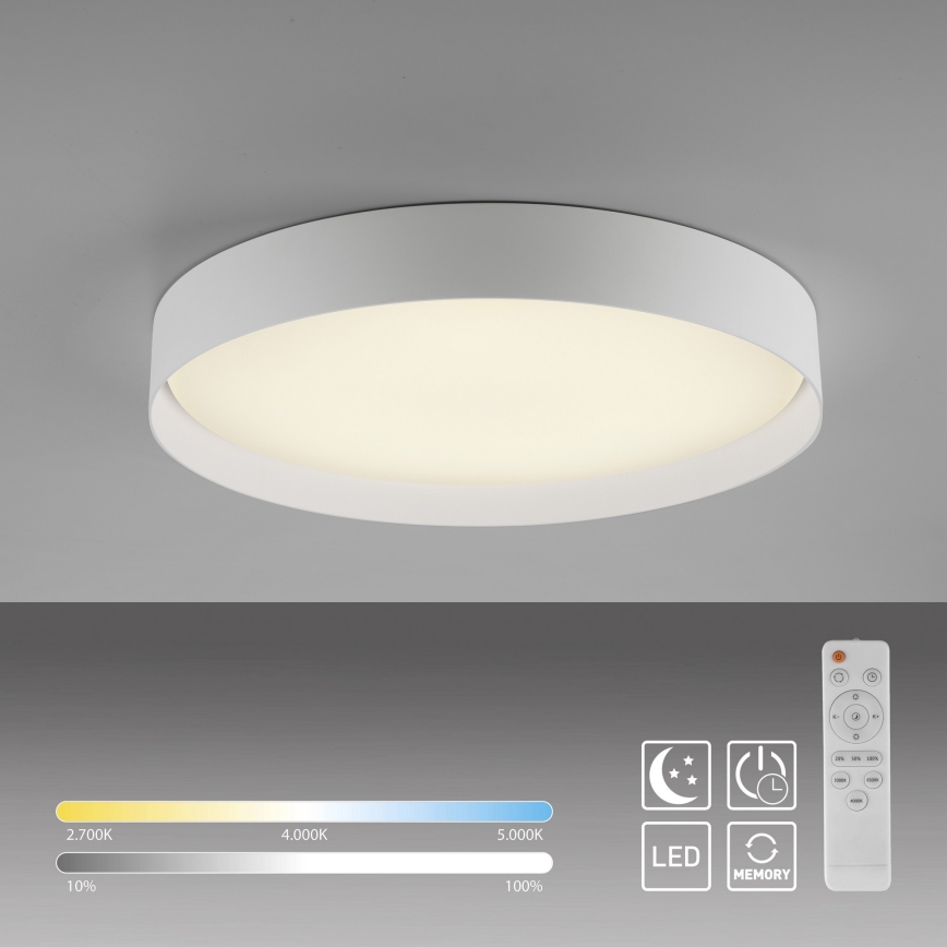 Schöner Wohnen 14595-16 - Dæmpbar LED-loftlampe TAVOLI LED/34W/230V 2700-6500K Ø 49 cm hvid + fjernbetjening