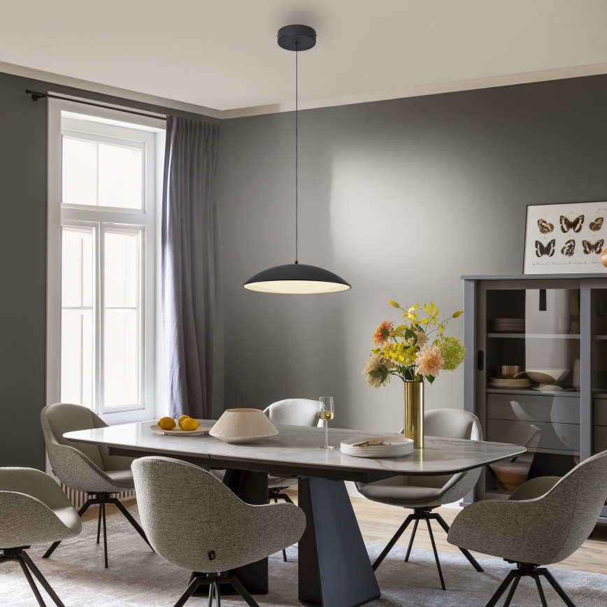 Schöner Wohnen 14606-18 - LENTE LED/17W/230V, dæmpbar LED-pendel på wire, Ø 40 cm, sort