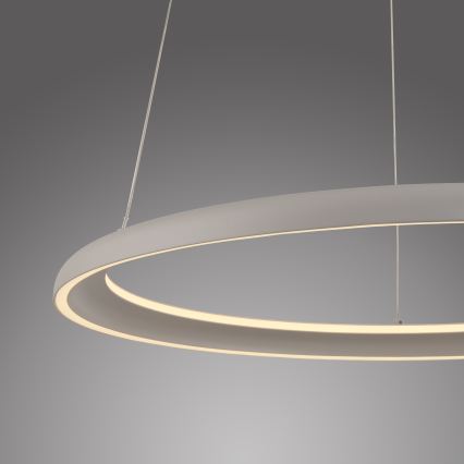 Schöner Wohnen 15570-39 - Dæmpbar LED-pendel på wire QUILLO LED/36W/230V Ø 60 cm grå