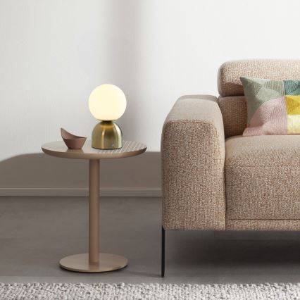 Schöner Wohnen 19218-12 - LED dæmpbar berøringsbetjent genopladelig bordlampe RUDI LED/1,2W/5V 3000-6000K 1200 mAh guldfarvet