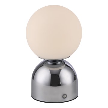 Schöner Wohnen 19218-17 - LED dæmpbar berøringsbetjent genopladelig bordlampe RUDI LED/1,2W/5V 3000-6000K 1200 mAh blank krom