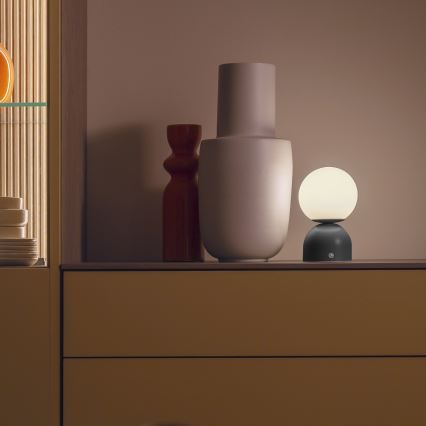 Schöner Wohnen 19218-18 - LED dæmpbar berøringsbetjent opladelig bordlampe RUDI LED/1,2W/5V 3000-6000K 1200 mAh sort