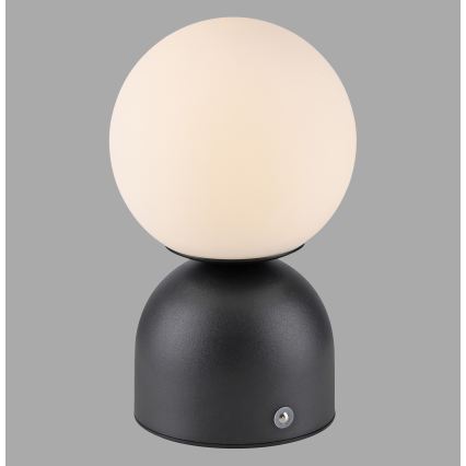 Schöner Wohnen 19218-18 - LED dæmpbar berøringsbetjent opladelig bordlampe RUDI LED/1,2W/5V 3000-6000K 1200 mAh sort