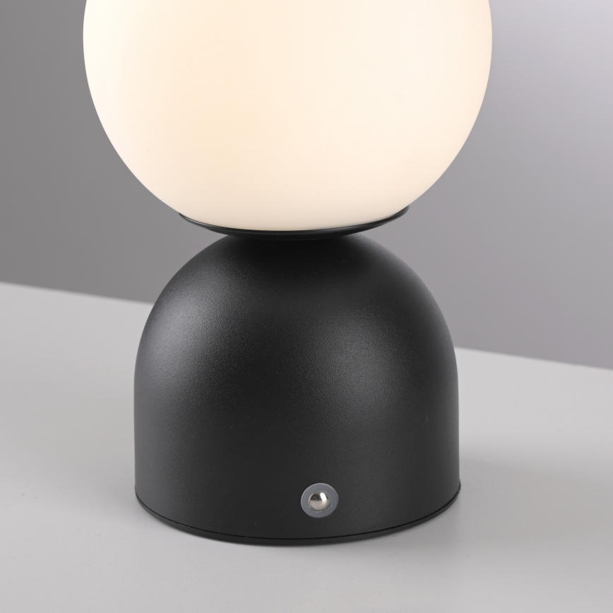 Schöner Wohnen 19218-18 - LED dæmpbar berøringsbetjent opladelig bordlampe RUDI LED/1,2W/5V 3000-6000K 1200 mAh sort